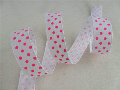 GlobalNiche® 2Dots gift packing accessories 16mm one printed ribbon 5 color each 10 yards 5/ new (79578)