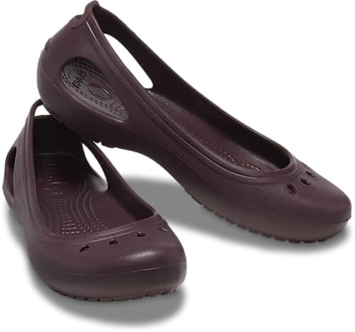 Crocs Women's Kadee Ballet Flats, Dark Cherry, Numeric_8 | Image 5