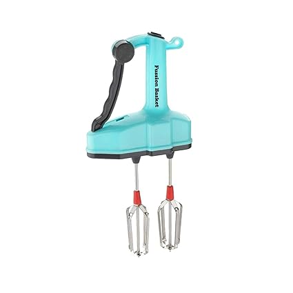 Fussion Basket Dual Blade Jumbo Hand Blender & Beater | Power Free Manual Hand Blender for Kitchen