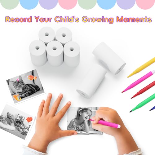 Image of 5 Rolls Instant Camera Refill Print Paper for Kids Instant Print Camera,Portable HD Printing Thermal Print Paper Set