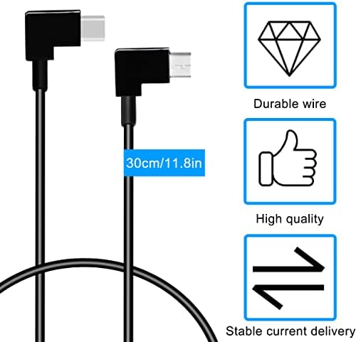 EatPitaya RC-N1 Cable for Dji Phantom, Mavic, MINI, Mavic Pro, Spark, Micro USB to Type-C Data Cable + Micro USB Connector + Micro USB to IOS Remote Controller Wire(3Pcs)