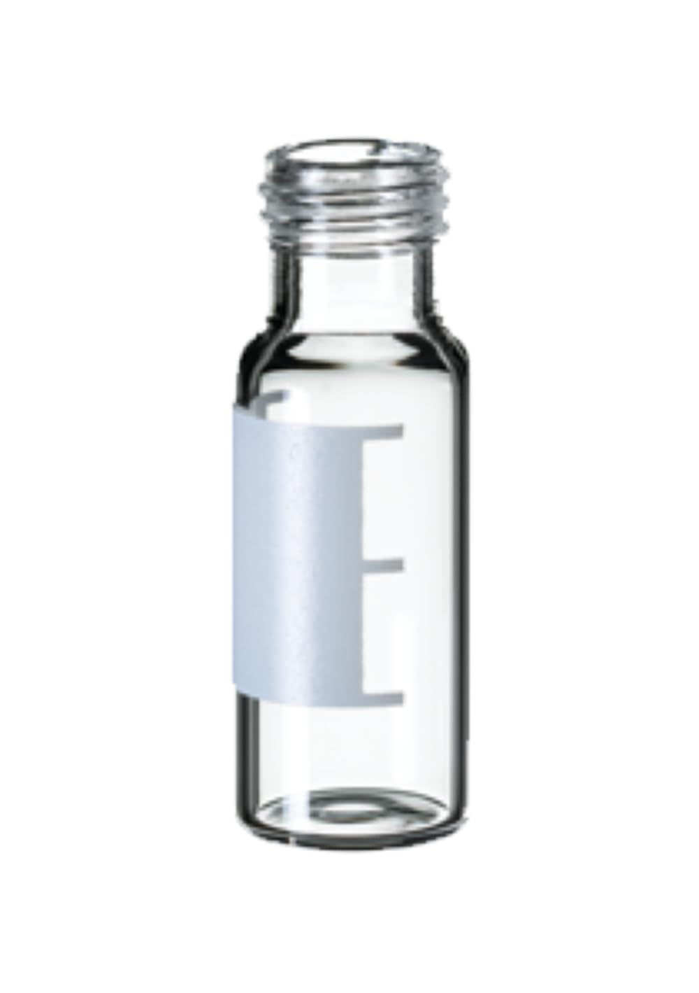 neochrom Borosilikatglas Gewindefläschchen mit Schriftfeld, Klarglas, ND9, 2mL Kapazität, 12mm Durchmesser, 32mm Höhe, 100 Stück