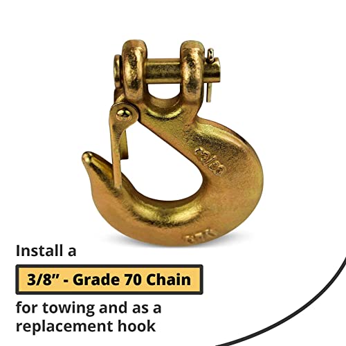 G70 Clevis Slip Hook with Safety Latch 3/8" 4-Pack view 5