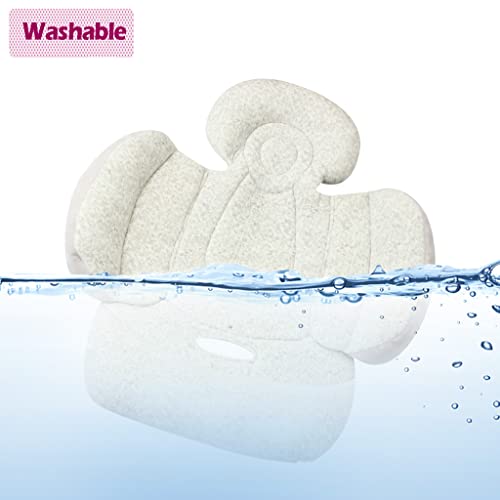 Aipinqi Head And Body Support Pillow With Neck Support For Toddler,Suitable For Baby Car Seat And Strollers(Over 1 Years),Grey #TOP5