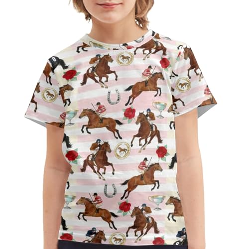 Image of Kids Graphic T-Shirt Boys Girls Novelty Tees Top Short Sleeve Shirts Summer Blouses 3-16
