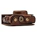 MegaGear MG1174 Canon PowerShot SX740 HS, SX730 HS Ever Ready Leather Camera Case with Strap - Dark Brown