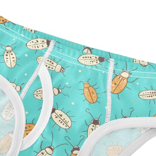 Wusikd Cute Insects Boys' Underwear Cotton Lines Boys Briefs Soft Toddler Underwear 2T4