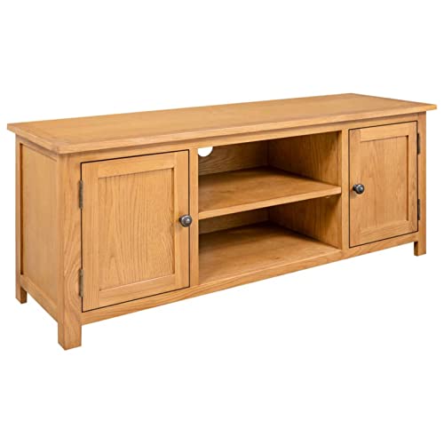 Rantry Oak TV Stand - Entertainment Centre, Hifi Cabinet, Living Room Furniture - 110x35x44 cm