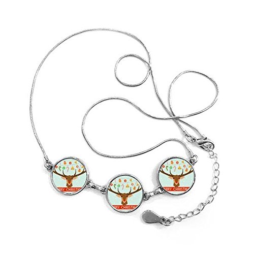 Collier pendentif rond de Noël pour éviter les fautes de goût en soirée
