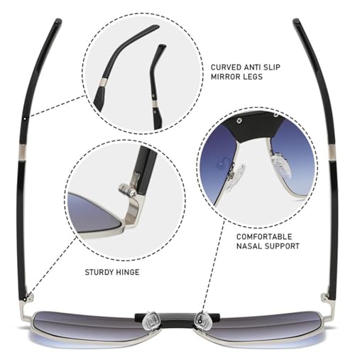 Lunettes de soleil de luxe vintage aux finitions classiques soignées