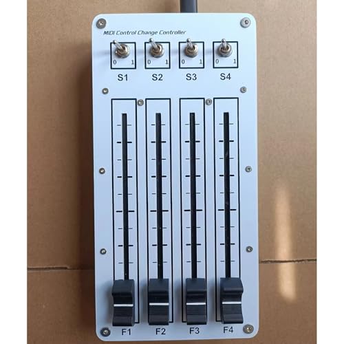 USB MIDI Controller with 4 Faders & 4 Switches