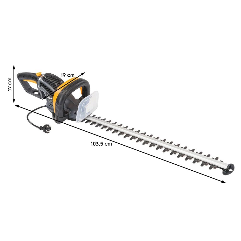 Taille-haie électrique 1800W en Acier Lame 61 cm poignée rotative et protège Lame