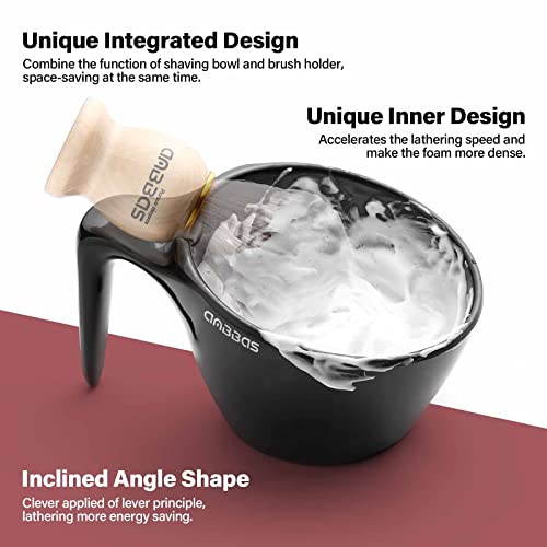 Anbbas Synthetic Shaving Brush With Nylon Bristles,Melamine Pop Mug For Lathering And 100G Shaving Soap For Men Close Shave,Women Girls Hair Removal #TOP3