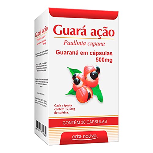 Guaraná Energia Guara Acao 500mg 30 Caps 3 unidades