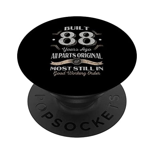 88 cumpleaños 88 años vintage todas las piezas originales PopSockets PopGrip Intercambiable