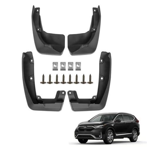Image of Mud Guard Compatible with Honda CRV Sport Utility 2017 2018 2019 2020 2021 2022 with Front & Rear 4PCS Mud Splash Guard & Mudflaps