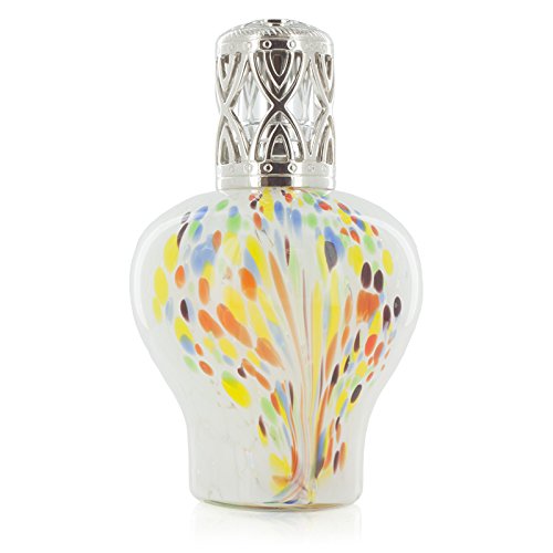 Duftlampe 'Snow Flowers' rund weiss/bunt 16cm