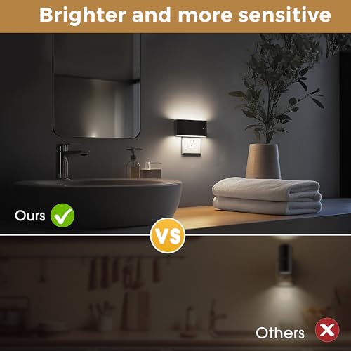 Image of L LOHAS LED Night Light, Dimmable Modern LED Night Lights Plug into Wall,Dusk to Dawn Sensor Night Lights for Kid, 0-100LM 5000K Nightlight for Hallway Bedroom Stairway