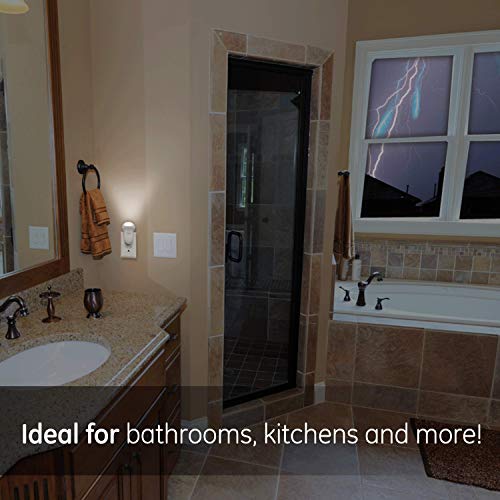 Ge 3-In-1 Led Power Failure Night Light, Emergency Flashlight, Plug-In, Rechargeable, Light Sensing, Auto On/Off, Foldable Plug, Soft White, Hurricane, Storm, Tornado, Glossy White Finish, 11281 #TOP5