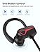 Letscom Bluetooth Headphones, 15Hrs Playtime Wireless 5.0 Earbuds IPX7 Waterproof Sport Running in-Ear Headsets w/Mic Stereo Sound Noise Cancelling for Work Home Office