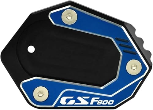 Patin béquille moto F800GS 2024 en aluminium CNC bleu