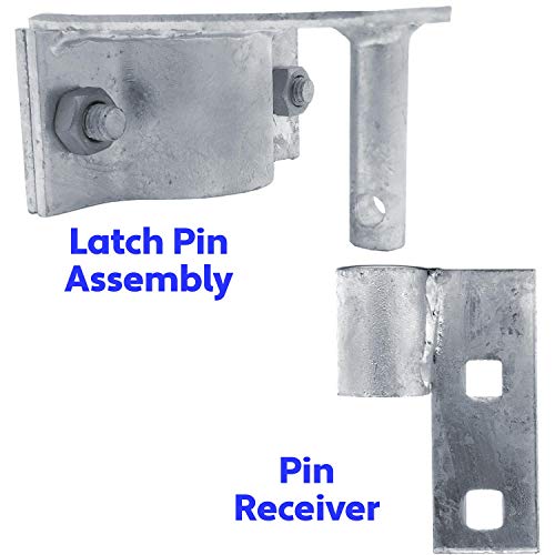 Jake Sales Rolling/Sliding GATE Latch: for 1-5/8" & 1-7/8" (2") Chain Link gate Pipe Sizes - ROLO GATE Latch