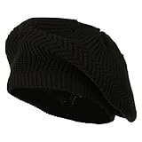 Cotton Rasta Tam Beret - Black OSFM