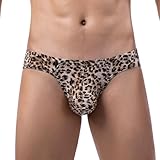 🐯🐯Material de alta calidad: Esta ropa interior sexy para hombre está hecha de 90 % poliéster y 10 % elastano. La tela es suave, transpirable y no abulta, lo que la hace perfecta para uso diario o para hacer deporte.
