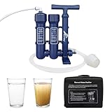 Pro Emergency Water Purification System for Survival,Portable Hand Pump Camping Water...