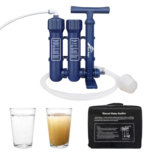 Portable 3-Stage Water Filter for Emergency Survival