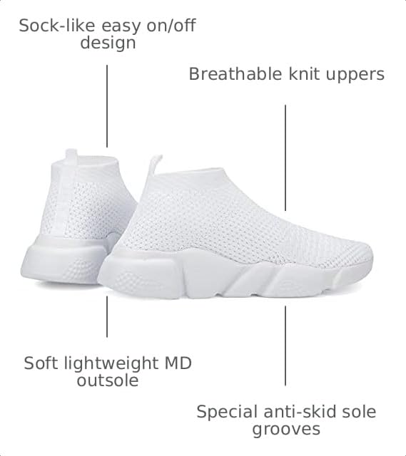 Image of Santiro Mens Walking Shoes Breathable Knit Slip On Sneakers Lightweight Athletic Gym Shoes