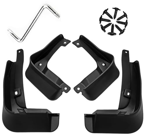 Image of Mud Flaps Guards Fit for 2015-2022 Honda Vezel /XRV, Front & Rear Splash Guards Accessories - 4 Pc, Black
