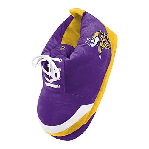 Image of FOCO Mens NFL Team Logo Plush Oversized Sneaker Slippers