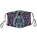 Adults Boys Girls Warm Protective Masks Fashion Scarf Anti Dust Windproof Mouth Cover, Psychedelic Space Astronaut Outer Space Chemical Formula Art Mouth Decoration for Sports Travel Hiking
