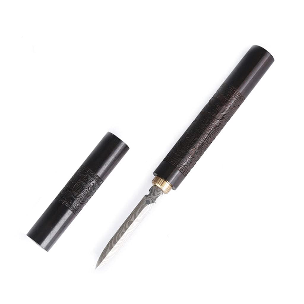 A/A Stainless Steel Tea Set Accessories Carving Knives Puer Tea Knife Professional Tool for Prying Puer Tea Cakes Ice Pick for Breaking Ice (Black)
