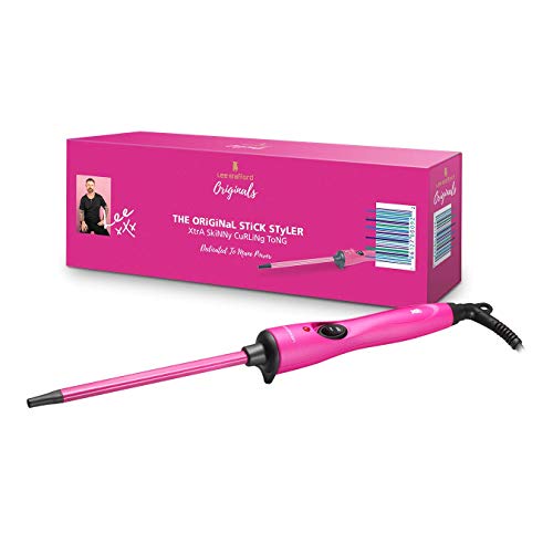 Lee Stafford Originals Stick Styler - 10mm Extra Skinny Curling Wand, Pink
