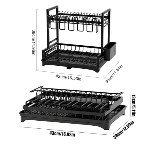 Égouttoir à vaisselle 2 niveaux pour une cuisine moderne et ordonnée - 7