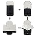 CozyMe 3 in 1 Winter Outdoor Tour Toddler Universal Stroller Sleeping Bag, Waterproof Footmuff, Length/Height/Temperature Adjustable Baby Bunting Bag, Black