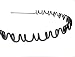 GCIYAEN Unisex Black Wavy Hair Band to Hold & Protect Long Hair