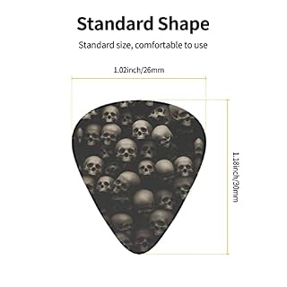 Médiators Guitare Pack de 12 Médiators Crâne Pour Guitare Électrique Guitare Acoustique Diverses Guitares - Les Beatles, Paul McCartney, John Lennon, RIngo Starr, George Harrison Médiators Guitare Pack de 12 Médiators Crâne Pour Guitare Électrique Guitare Acoustique Diverses Guitares – Image 3