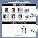 USB C to Lightning Headphone Audio Adapter for iPhone 16 15,USBC Type C Male to Female Lightning Earphone Converter Dongle for iPhone 17 16 15 Pro Max iPad Pro Air MacBook Microphone