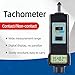 Zoienu Digital Handheld Tachometer with LCD Display, Measures RPM (2.5-99,999) & Linear Velocity (m/min, ft/min) for Motors, Fans, and Industrial Use