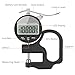 Neoteck Digital Thickness Gauge 0.5inch/12.7mm,0.0005inch/0.01mm LCD Display with Inch/MM Conversion One-Hand Quick Press Thickness Measuring Tool for Measuring Leather Paper Fabric Film etc.-Silver