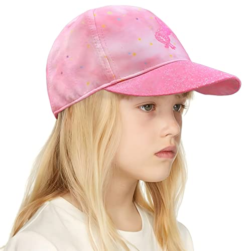 Foto von accsa Einhorn Basecap Mädchen Mütze Verstellbare Baseballkappe Tie-Dye Sterne Trucker Sonnenhut Baseball Snapback Cap