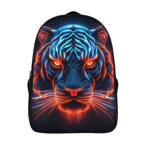 Bolsa impermeable 3D mochila para niños de tigre y niñas escolares con tirantes ajustables