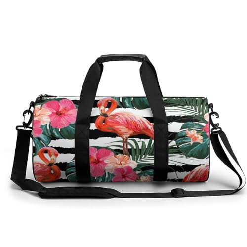 Sac de sport flamant rose 45x23cm pour gym et voyage