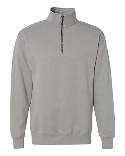Hanes Men's Nano Quarter Zip Fleece Jacket, Vintage Gray, X-Large