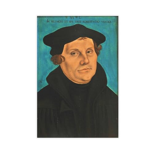 Martin Luther poster toile 95 thèses, le cadeau esthétique idéal pour bureau et étudiant