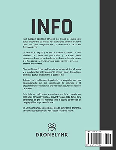 Lista Verificación Previa Al Vuelo Drone: La operación segura y el mantenimiento adecuado de sus sis