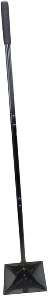 Compactador de solo manual para jardim, paisagismo, com cabo ergonômico, ideal para compactar terra, areia e calçadas.